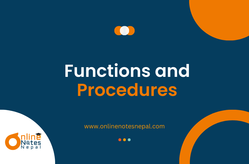 Functions and Procedures